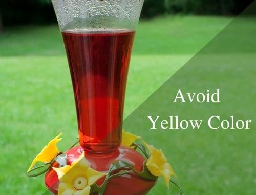 avoid yellow color